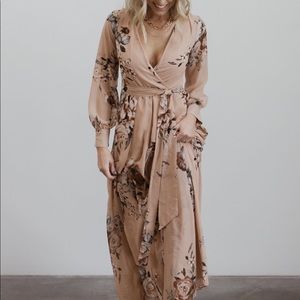 Baltic Born Lydia Taupe Floral Maxi